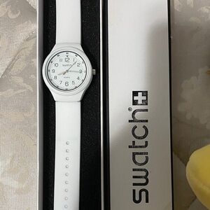 Swatch Classic White Quartz Watch